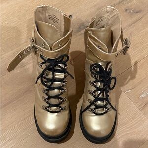 Gold Doc Martins